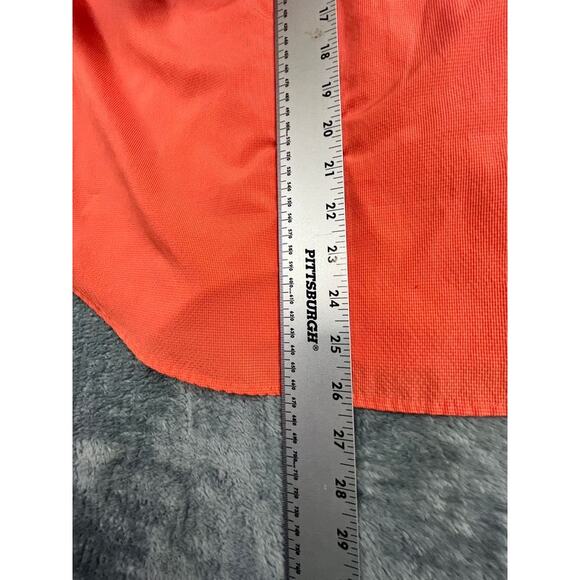 Eddie Bauer Women’s XL Orange Long Sleeve Button-Up Shirt Excellent - Picture 10 of 11